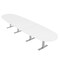 Skutchi Designs 45 in W, 165.75 in L, 29 in H, Engineered Wood Top, White HAR-BOVL-46X168-T-XD09 - alternate 1